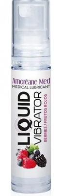Стимулювальний лубрикант від Amoreane Med: Liquid vibrator — Berries ( рідкий вібратор), 10 ml