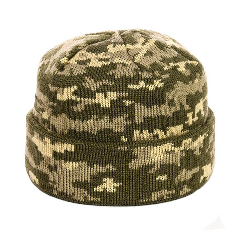 Зимова шапка на флісі ПІКСЕЛЬ 1 світлий хакі