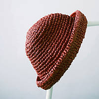 Набор для вязания крючком панамы Калуш, цвет Бордо