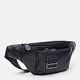 Чоловіча шкіряна сумка на пояс Keizer K10023bl-black, фото 3