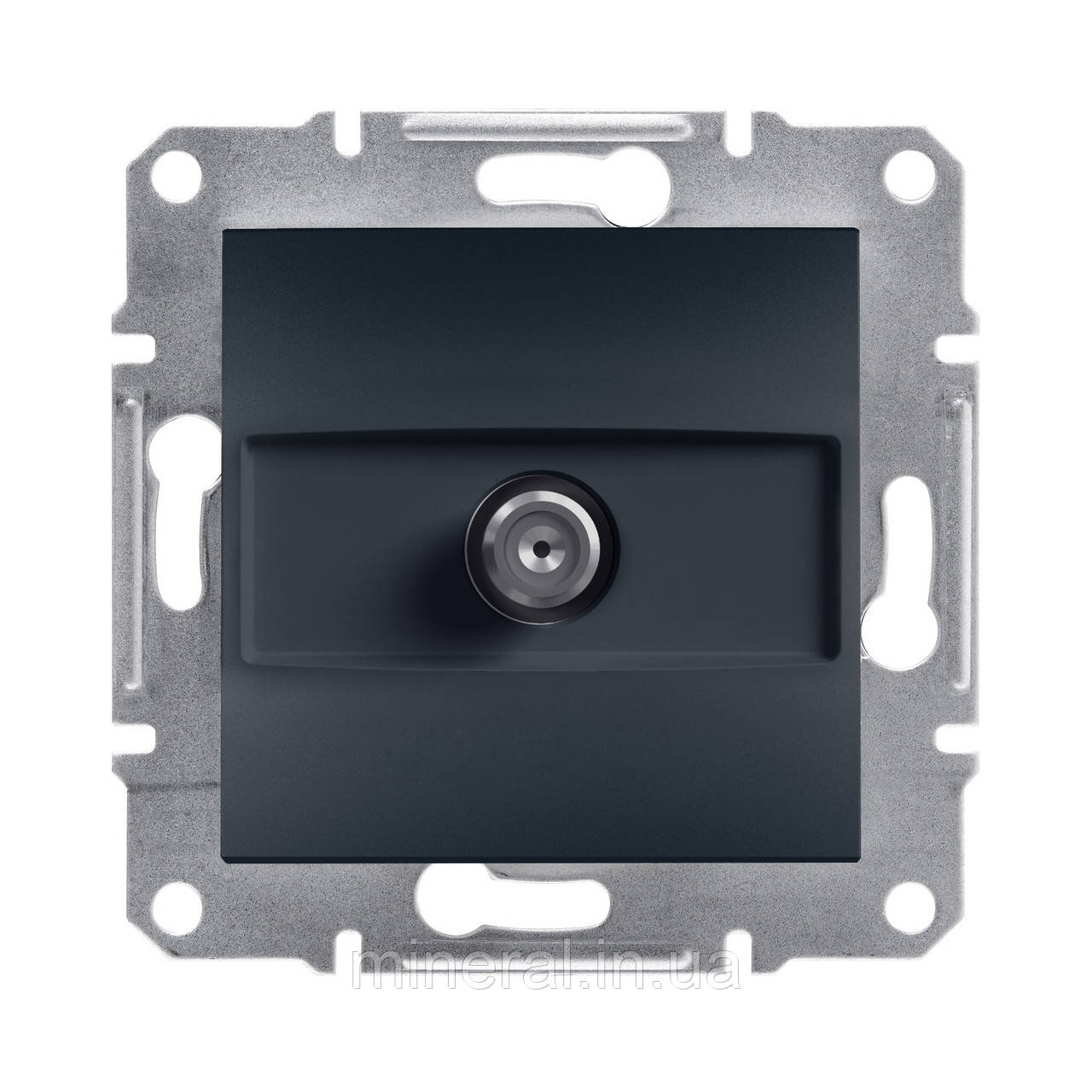 Розетка TV кінцева Schneider Electric EPH3700171 Asfora, антрацит, пластик