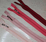 Блискавка спиральна №3 довжина 60см роз'ємна коралова, фото 3