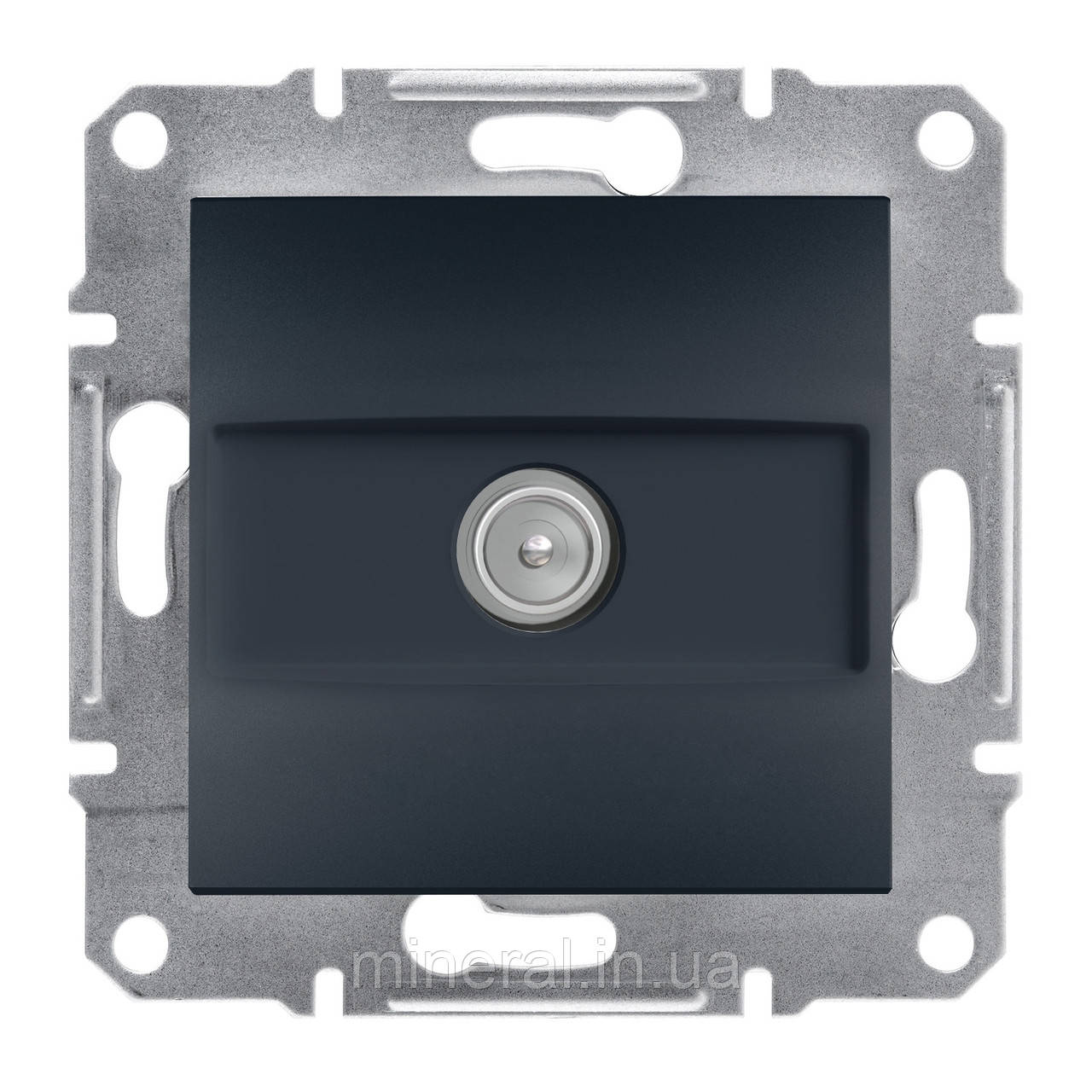 Розетка TV прохідна Schneider Electric EPH3200371 Asfora, антрацит, пластик