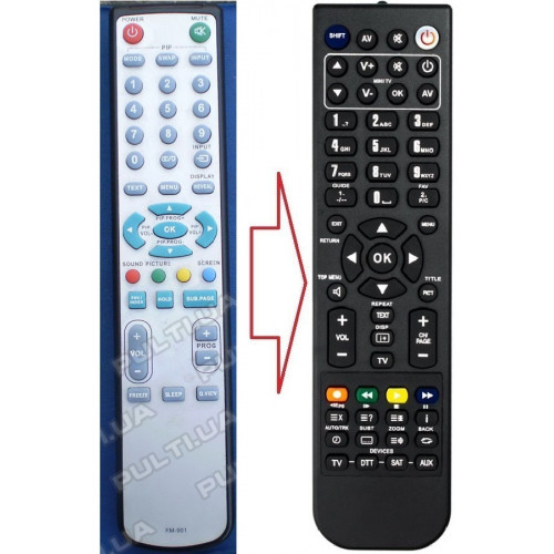 Пульт для телевізора WOKSTER RM-901 (аналог), фото 1