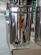 Бак відстійник для меду з фільтром н/ж 35 л, кран н/ж