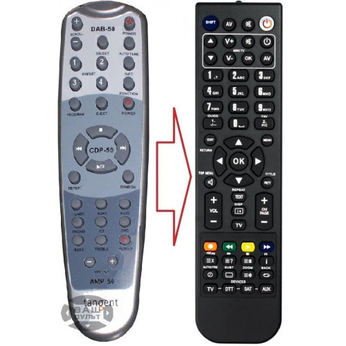 Пульт для TANGENT AMP-50 (аналог), фото 1