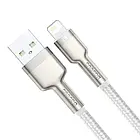 Дата-кабель Baseus Cafule Metal Data Cable USB for Lightning 2m White 2.4A, фото 2