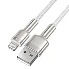 Дата-кабель Baseus Cafule Metal Data Cable USB for Lightning 2m White 2.4A, фото 3