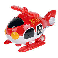 Музыкальный вертолет Bambi 777-43B/C в коробке Красный, World-of-Toys