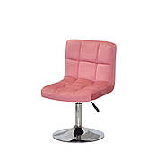 Стілець підйомно-поворотний на одній ніжці регульований ARNO CH-BASE оксамит, терракот В 1018