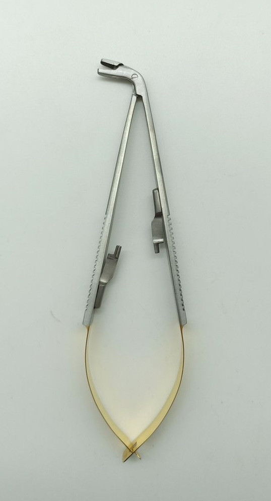 Голкотримач Castroviejo Голкотримач Needle Holder кутовий кутовий для матриць