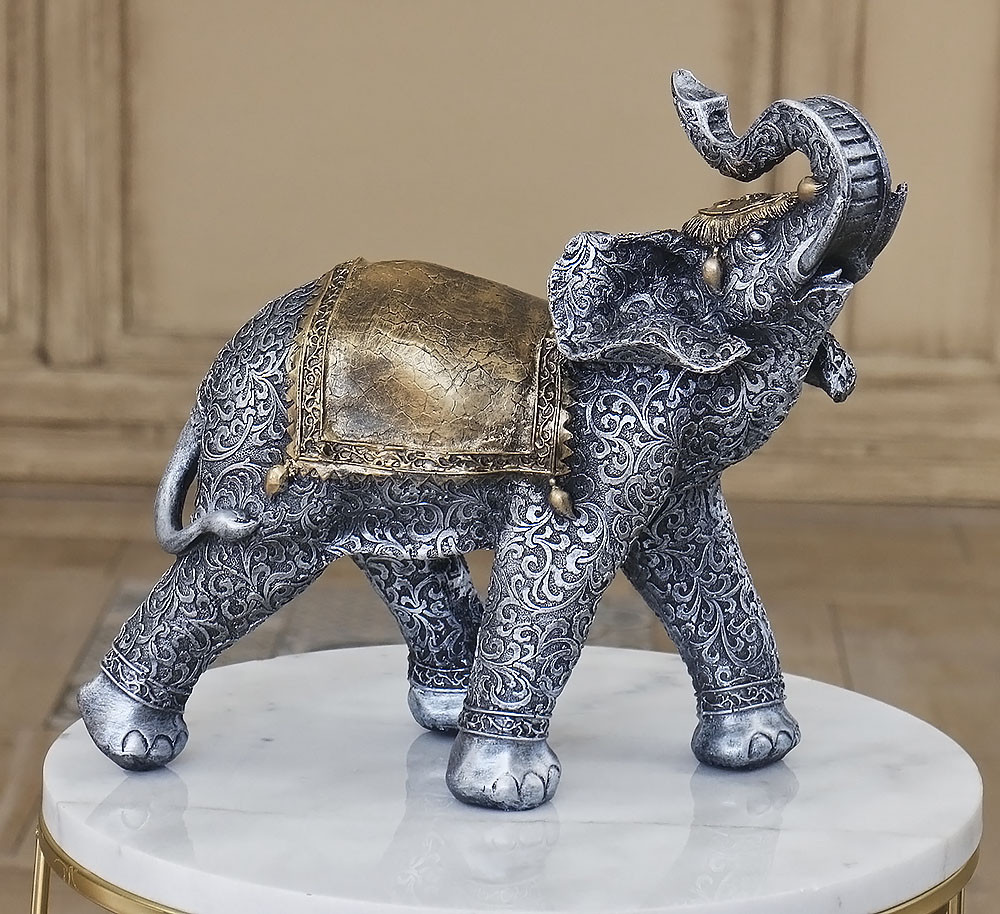 Статуетка Слон срібло 30 см Гранд Презент СП107 цв