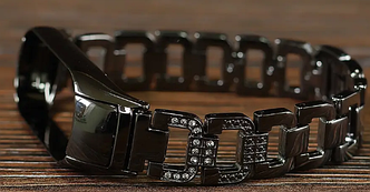 Браслет ремінець для MI Band 3/4 Steel (метал) Чорний