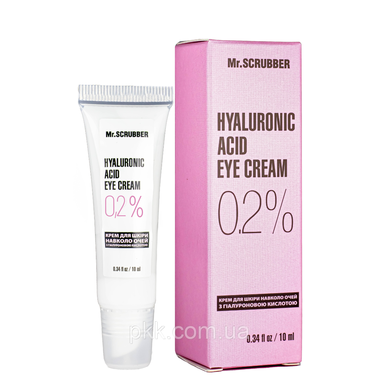 Крем для шкіри навколо очей Mr Scrubber Hyaluronic Acid Eye Cream з гіалуроновою кислотою 0,2% 10 мл