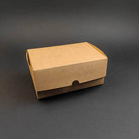Коробка крафтова для продуктів, картонна коробка харчова, 180*120*80 мм