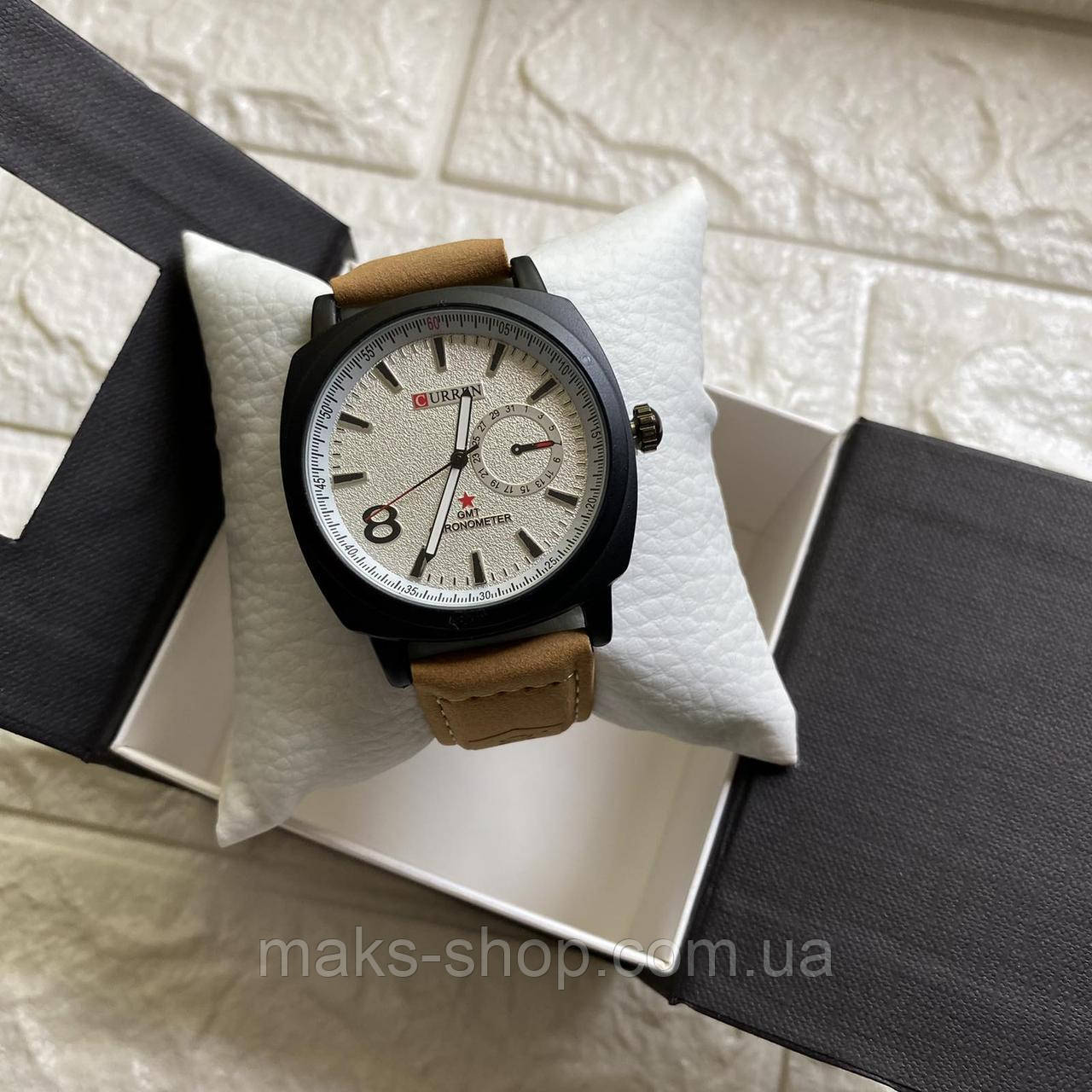 Модные мужские наручные часы Curren в подарочной коробочке | Стильные и качественные часы для мужчин на руку - фото 4 - id-p1711707186