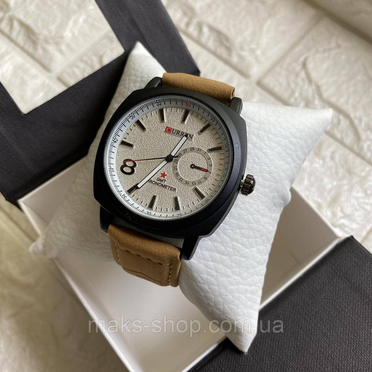 Модные мужские наручные часы Curren в подарочной коробочке | Стильные и качественные часы для мужчин на руку - фото 6 - id-p1711707186