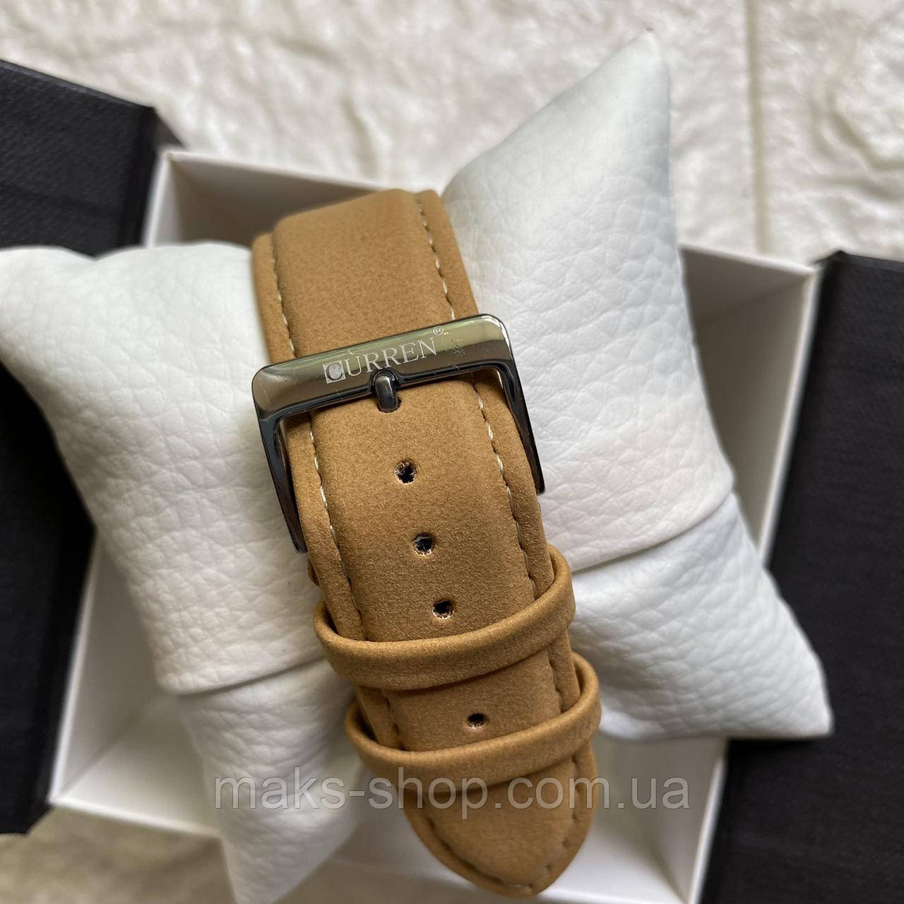 Модные мужские наручные часы Curren в подарочной коробочке | Стильные и качественные часы для мужчин на руку - фото 7 - id-p1711707186