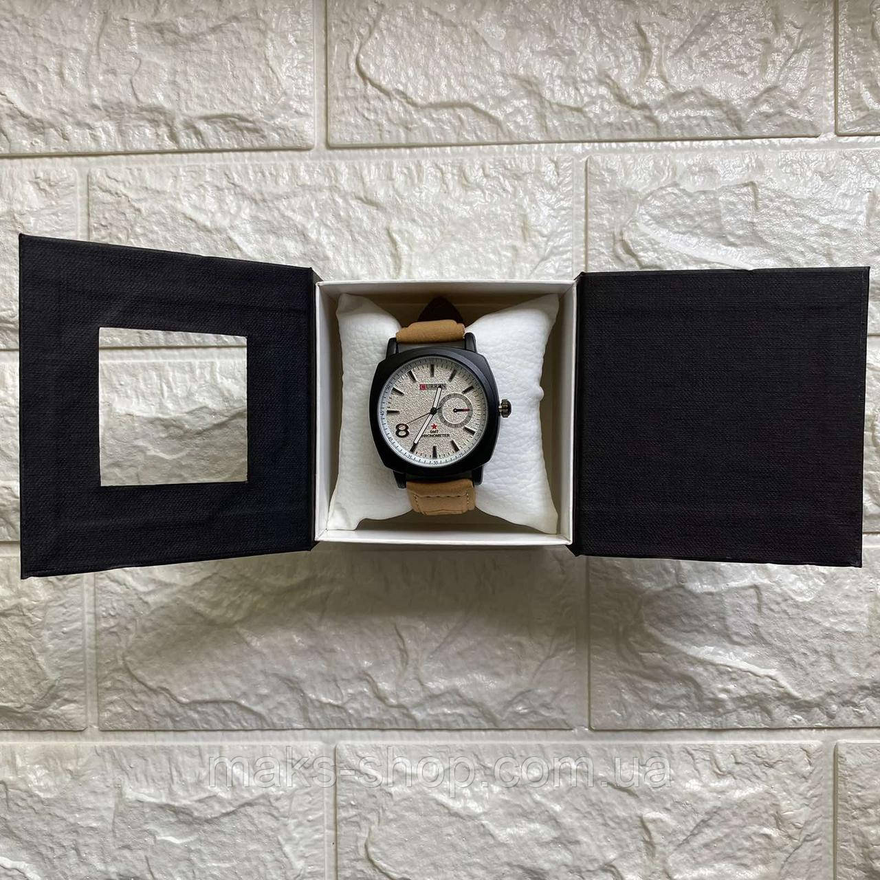 Модные мужские наручные часы Curren в подарочной коробочке | Стильные и качественные часы для мужчин на руку - фото 9 - id-p1711707186