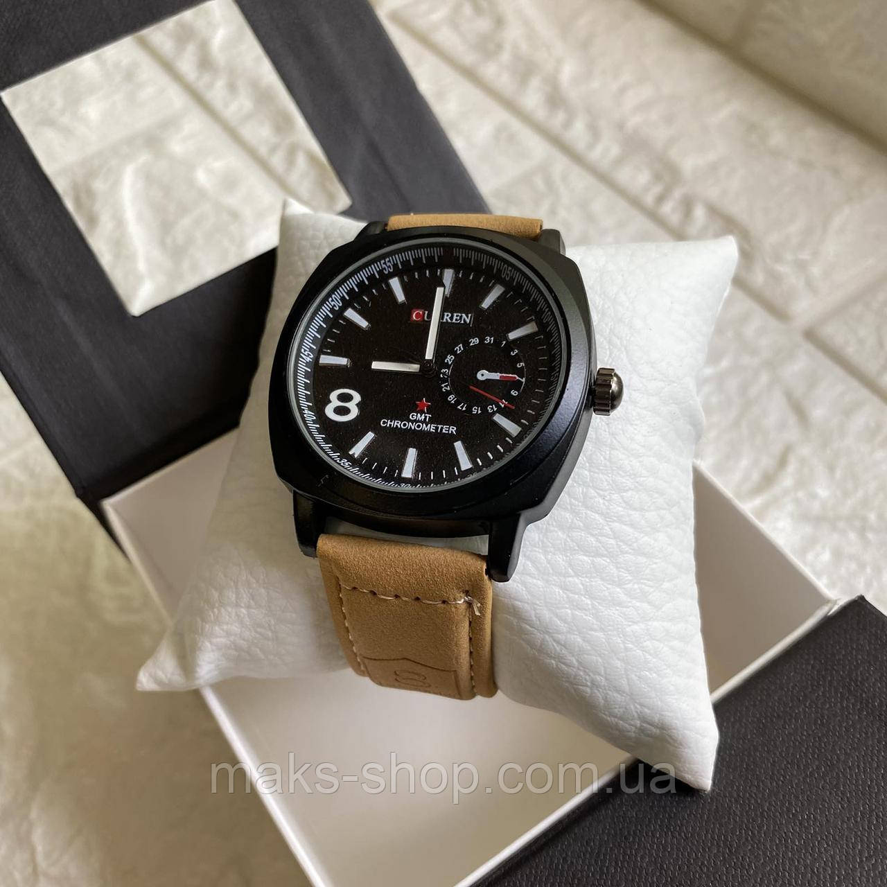 Модные мужские наручные часы Curren в подарочной коробочке | Стильные и качественные часы для мужчин на руку - фото 10 - id-p1711707186