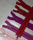 Блискавка спиральна №7 довжина 100см роз'ємна фіолетово-синя, фото 5