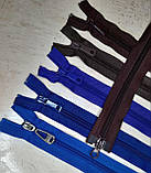 Блискавка спиральна №7 довжина 100см роз'ємна фіолетово-синя, фото 2