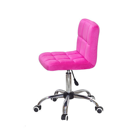 Офісне крісло на коліщатках з оксамитовою оббивкою малинового кольору ARNO СН-OFFICE-1023, фото 2
