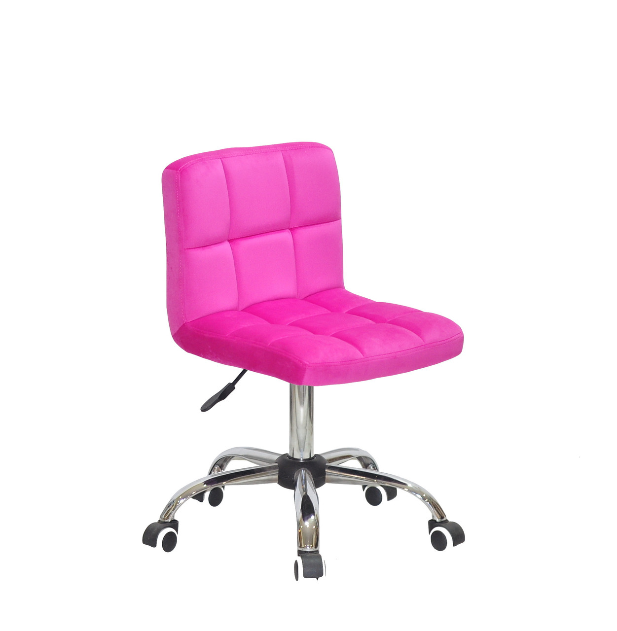 Офісне крісло на коліщатках з оксамитовою оббивкою малинового кольору ARNO СН-OFFICE-1023