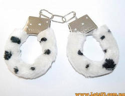 Пухнасті наручники для рольових ігор кайданки для дорослих БДСМ пута металеві кайданки BDSM 18+