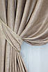 Комплект штор (2шт. 1,5х2,7м.) льон-софт, колекція "Парма". Колір какао. Код 1040ш 30-846, фото 4