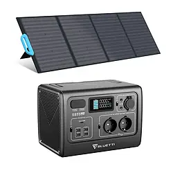 Комплект BLUETTI EB55 + PV200 Solar Generator Kit: електростанція та сонячна панель