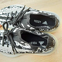 Кросівки жіночі літні білі Adidas Yeezy Boost 350. Легкі жіночі кроси Адідас Ізі Буст 350 білі, фото 9