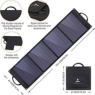 Складний сонячний зарядний пристрій Solar panel BIGblue B406 80W Сонячна панель, фото 7