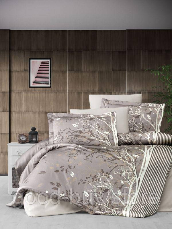 First Choice Living brown постільна білизна сатин евро 200х220