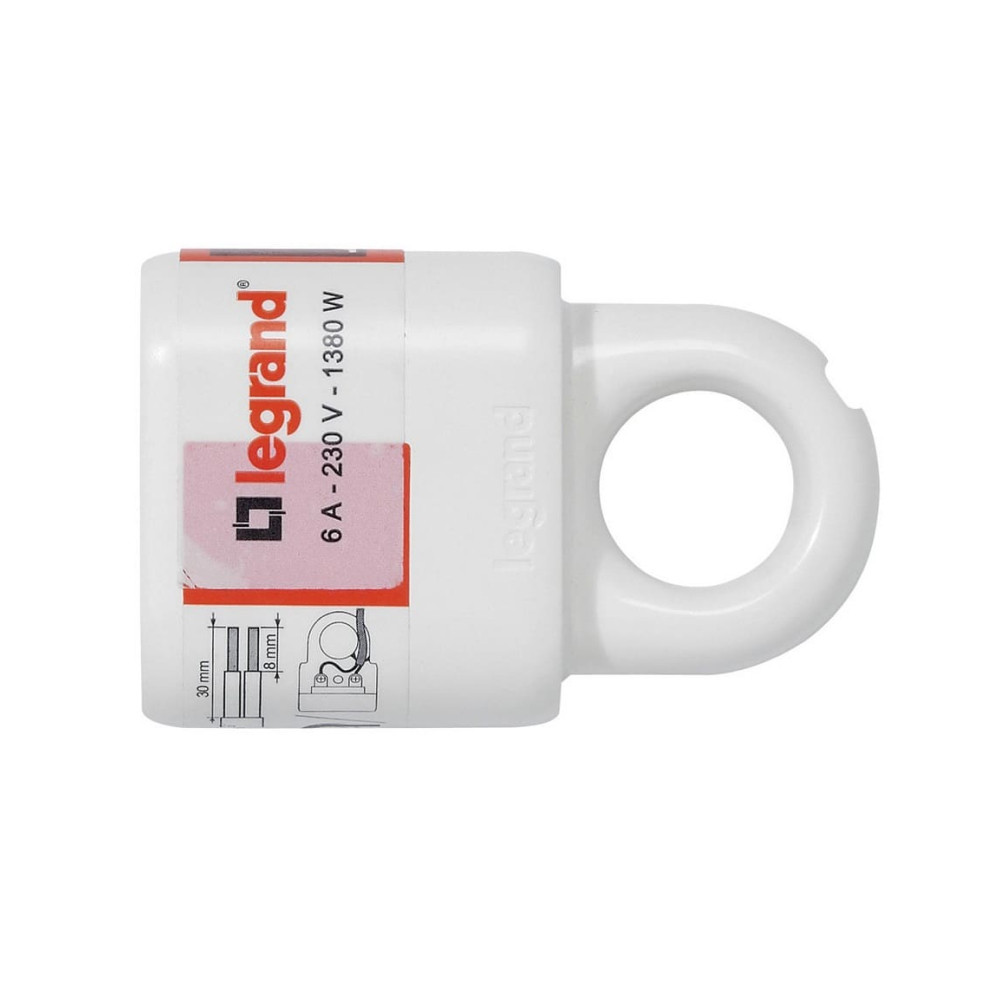 Розетка Legrand біла з'єднувач з шторками 2К 6А 050166