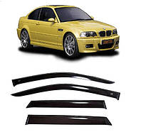 Дефлекторы окон (ветровики) BMW 3 (E46) Sedan 1998-2005 Cobra Tuning