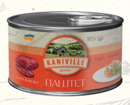 Паштет м’ясний з печінкою 185 г.