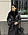 Тепле жіноче молодіжне зимове чорне пальто "Стокгольм зима", фото 3