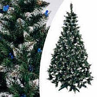 Елка искусственная Рождественская калина синяя с шишками 1,5м (в коробке)