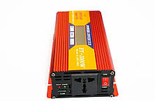 Перетворювач струму AC/DC з LCD-дисплеєм Eryuan 12V-220V 2000W Red, фото 3