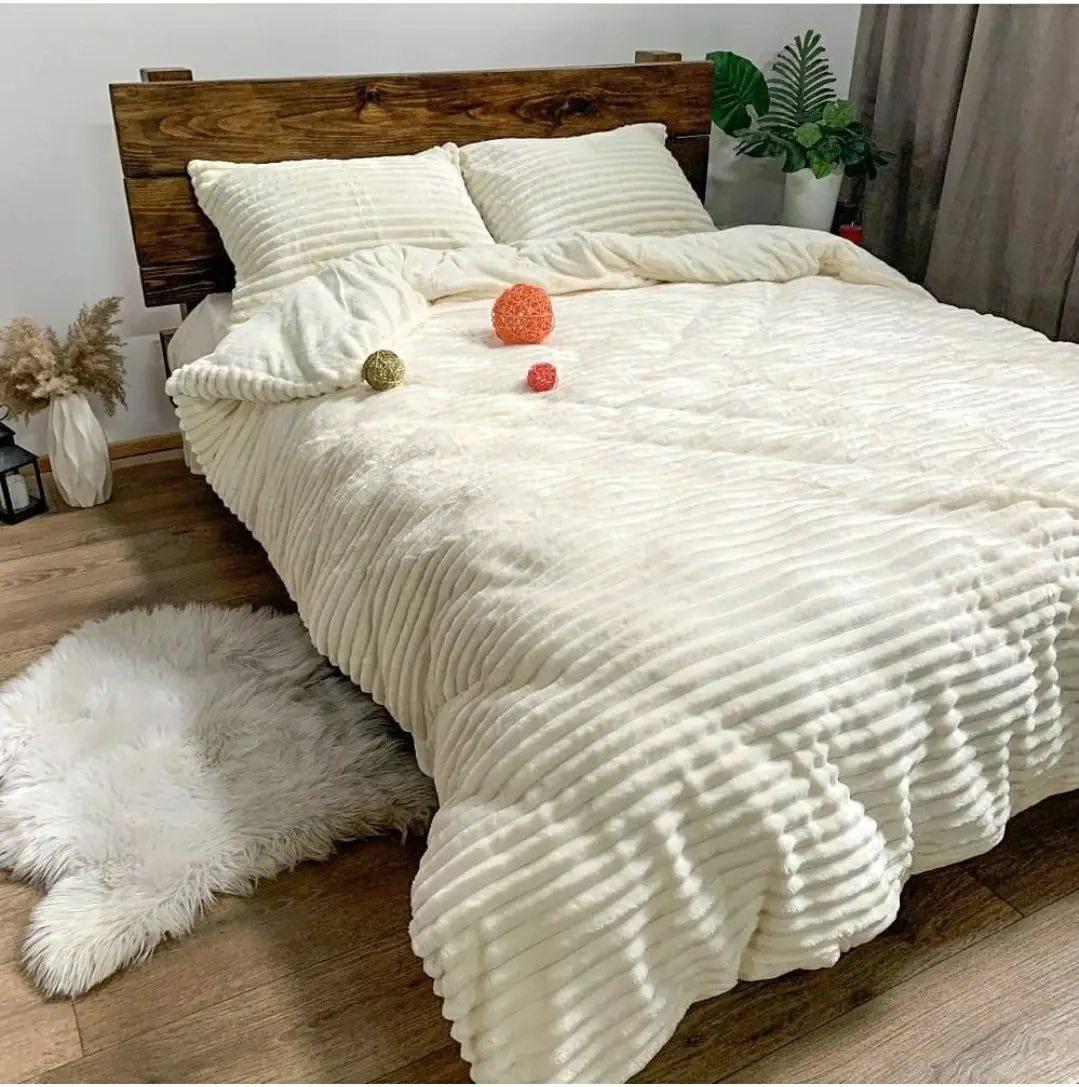 Велюрова постільна білизна Євро розмір