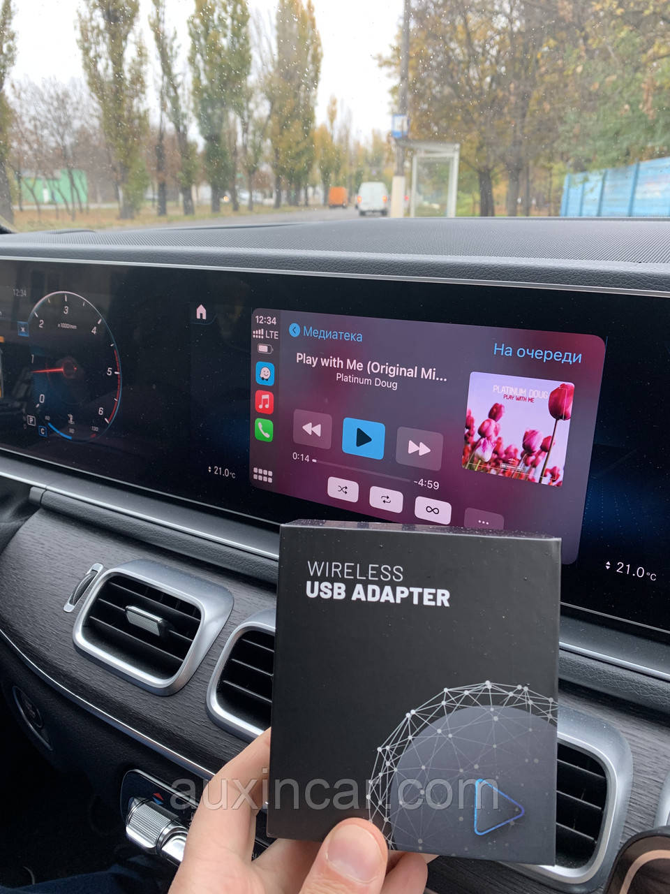 Wifi адаптер carplay/ Android Auto до авто з Apple Carplay дріт штатне
