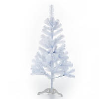 НОВОГОДНЯ ВИСКОВАНА ЕЛКА "СКАЗИКА БІЛА" 1М (У КОРОБКЕ)