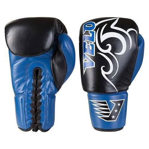 Купить Перчатки боксерские Velo VLS3-12B на шнуровке кожаные 12 oz ...