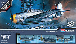 Grumman TBF-1 Avenger торпедоносець. 1/72 ACADEMY 12452