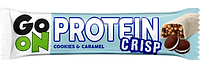 Протеиновые батончики Go On Батончик Crisp Bar with Cookie&Caramel 24x50