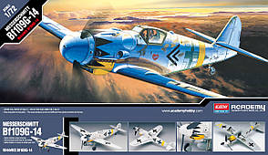 Messerchmitt BF-109 G-14. Збірна модель літака у масштабі 1/72. ACADEMY 12454