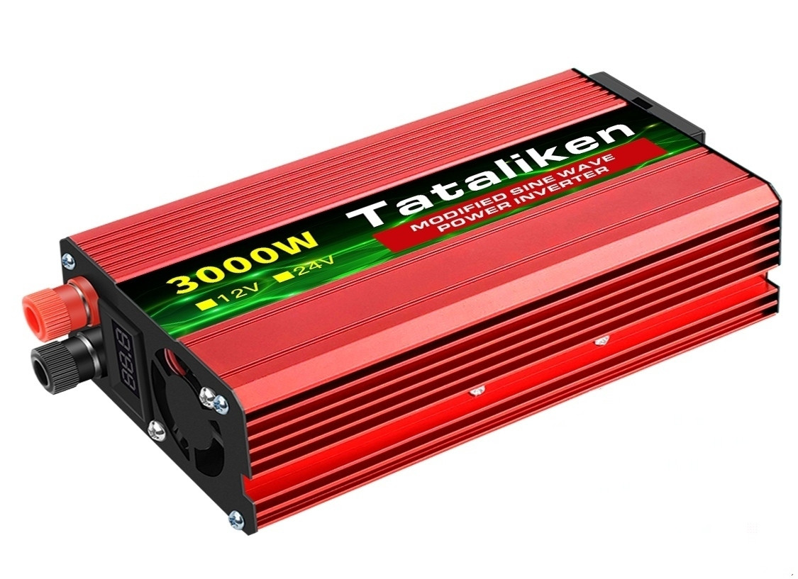 Перетворювач напруги (інвертор) автомобільний DC-AC підвищувальний 12 в 220 на 3000 Вт, фото 1