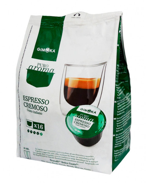 Кофе в капсулах Dolce Gusto Gimoka Cremoso 16 шт Италия Нескафе Дольче ...