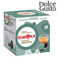 Кава в капсулах Dolce Gusto Gimoka Cremoso 16 шт., Італія (Нескафе Дольче Густо)